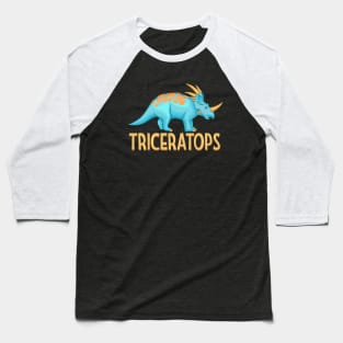 Triceratops Baseball T-Shirt